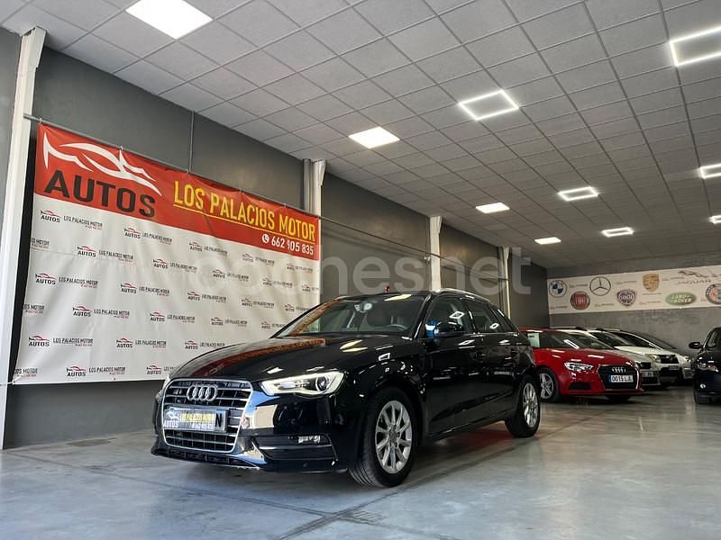 Usado Audi A3 110 CV (80 kW) 2016 Negro Berlina