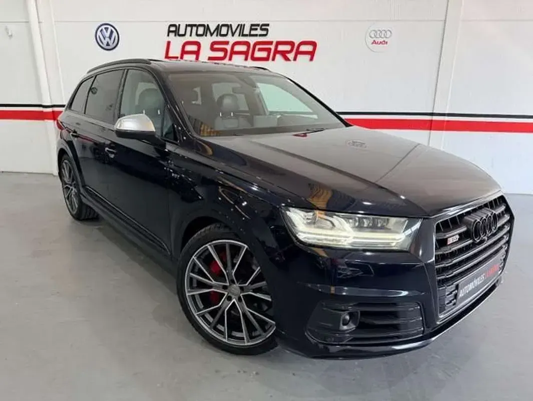 Usado Audi Q7 S-Line 435 CV (319 kW) 2017 Azul SUV