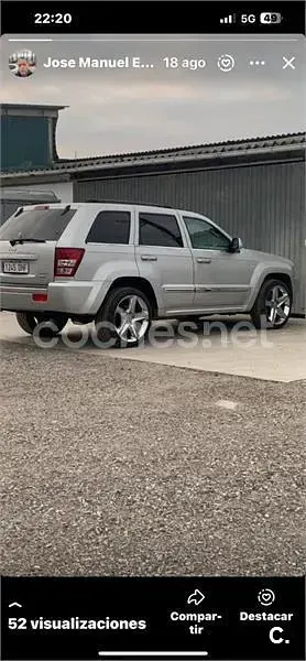 Usado Jeep Grand Cherokee Limited 326 CV (239 kW) 2005 Gris / plata SUV