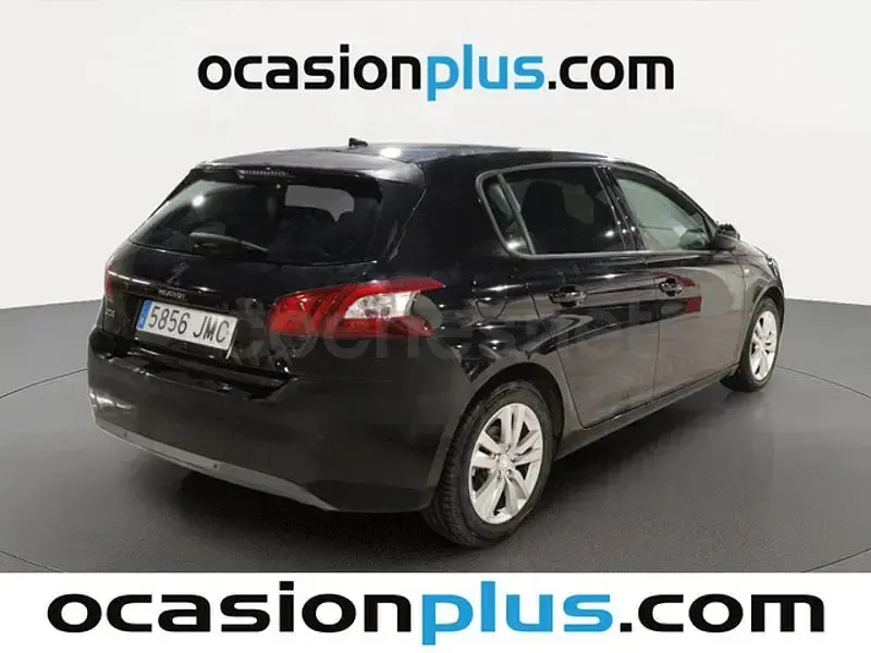 Usado Peugeot 308 Style 131 CV (96 kW) 2016 Negro Berlina