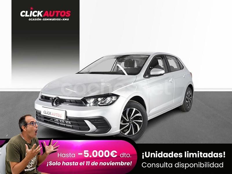 Negro Usado 2023 VW Polo Life Berlina | 18.250 € (Precio justo) - Imagen 1/4