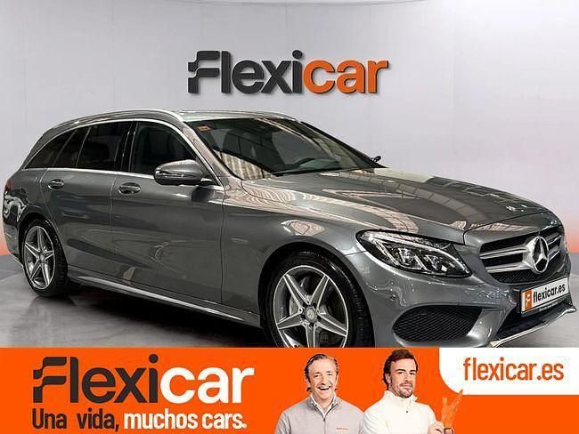 Usado Mercedes C250 AMG line 204 CV (150 kW) 2016 Gris Familiar