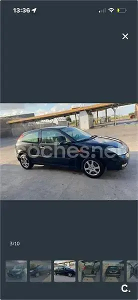 Usado Ford Focus Trend 100 CV (73 kW) 2001 Negro Berlina