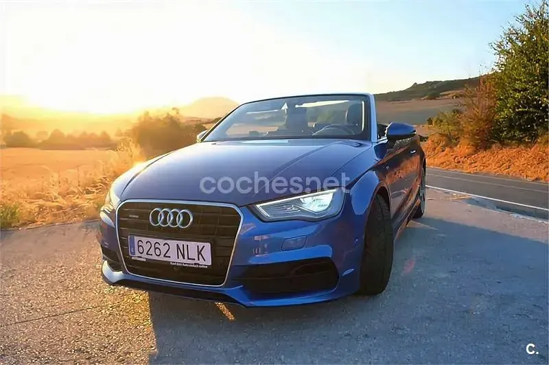 Usado Audi A3 Cabriolet Sport 184 CV (135 kW) 2016 Azul Descapotable