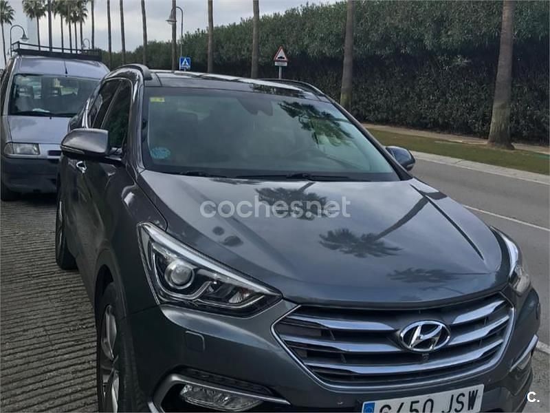 Gris / plata Usado 2016 Hyundai Santa Fe Edition SUV | 17.850 € (Precio justo) - Imagen 1/4