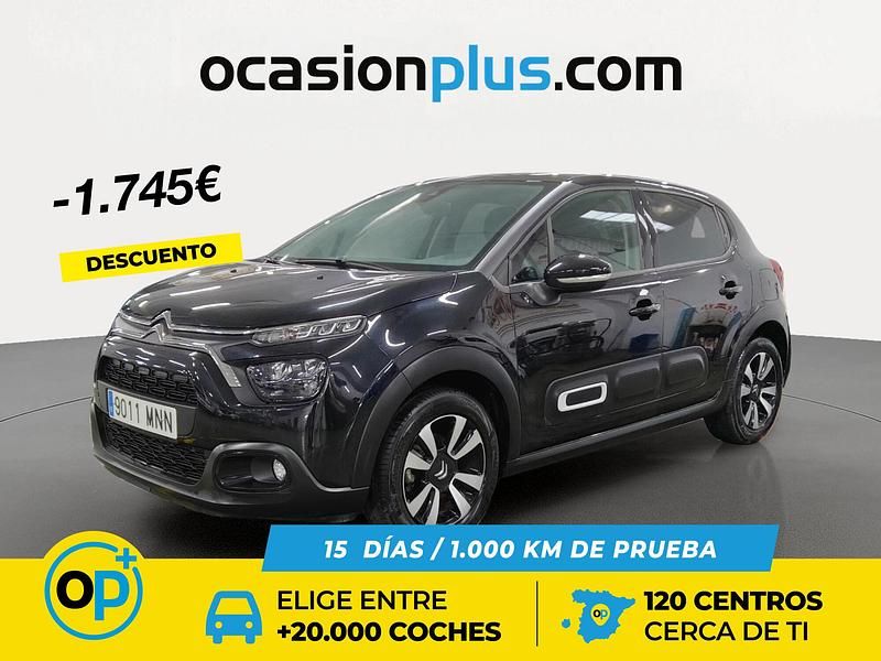Negro Usado 2024 Citroën C3 PureTech Berlina | 13.150 € (Precio justo) - Imagen 1/4