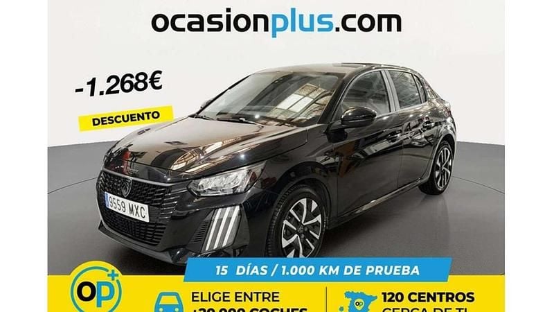 Usado Peugeot 208 Style 102 CV (75 kW) 2024 Negro Utilitario