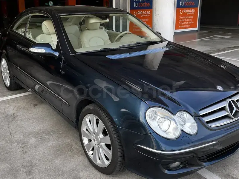 Usado Mercedes CLK350 Elegance 272 CV (200 kW) 2006 Azul Coupe
