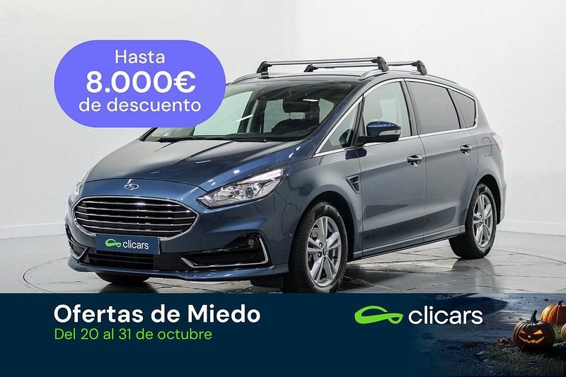 Azul Usado 2020 Ford S-MAX Titanium Monovolumen | 26.490 € (Caro) - Imagen 1/4