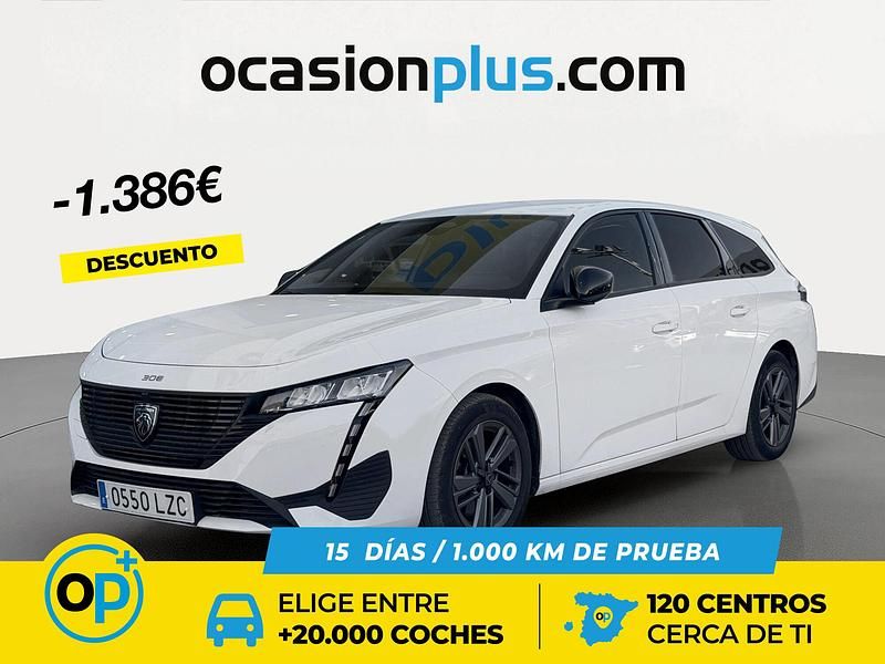 Usado Peugeot 308 Active 130 CV (95 kW) 2022 Blanco Familiar