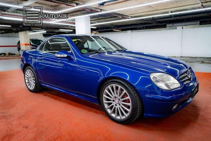 Usado Mercedes SLK230 196 CV (144 kW) 2002 Azul Descapotable