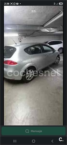 Usado Seat Leon Style 102 HP (75 kW) 2009 Cinzento Citadino