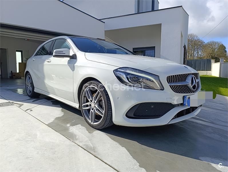 Usado Mercedes A200 AMG line 136 CV (100 kW) 2016 Blanco Berlina