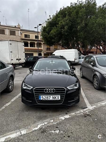 Usado Audi A3 Ambition 122 CV (89 kW) 2014 Negro Berlina
