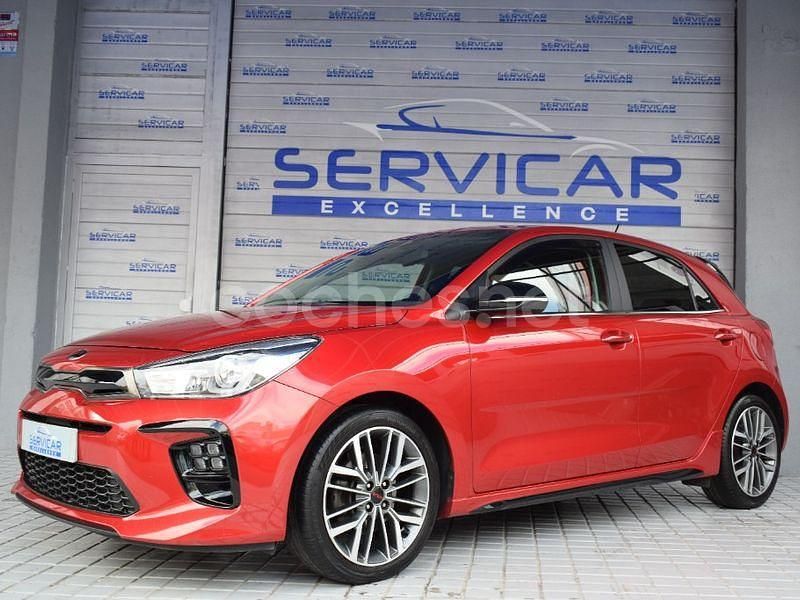 Usado Kia Rio GT-Line 100 CV (73 kW) 2020 Rojo Berlina