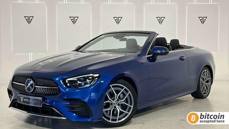 Azul Usado 2022 Mercedes E350 Descapotable | 51.900 € (Precio justo) - Imagen 1/4