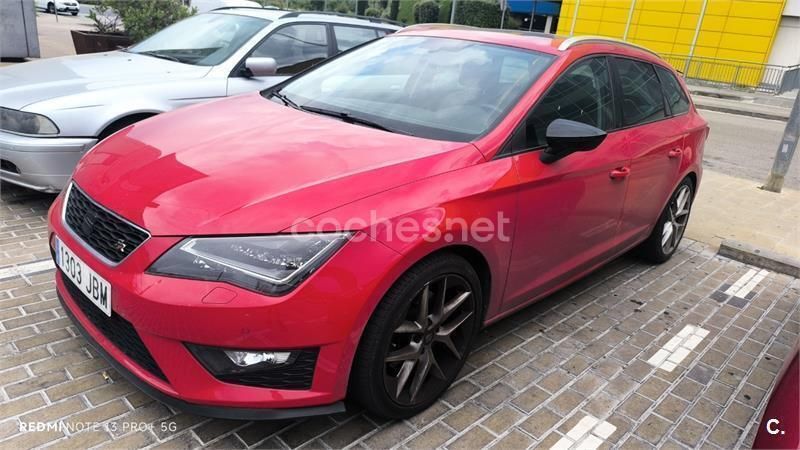 Rojo Usado 2014 Seat Leon ST FR Familiar | 9999 € (Buen precio) - Imagen 1/4