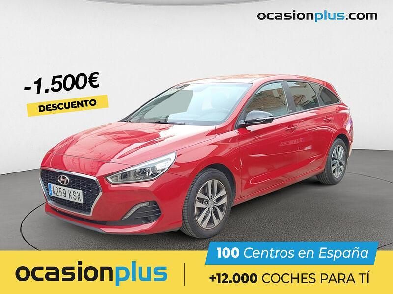 Rojo Usado 2019 Hyundai i30 GO! Familiar | 13.450 € (Precio justo) - Imagen 1/4