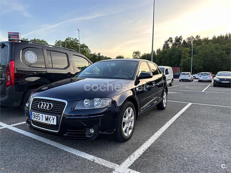 Usado Audi A3 Ambition 140 CV (102 kW) 2008 Azul Utilitario