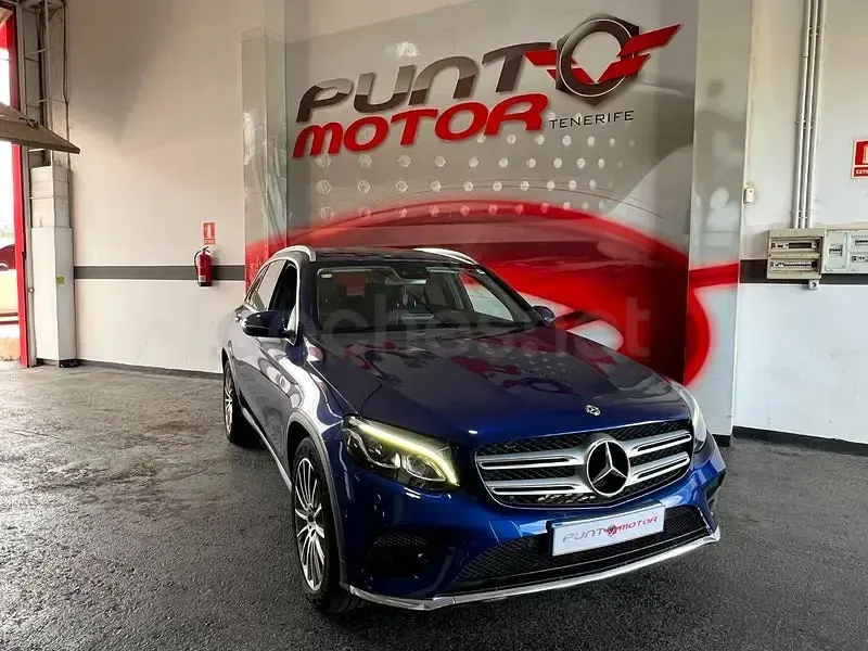 Usado Mercedes GLC250 211 CV (155 kW) 2019 Azul SUV