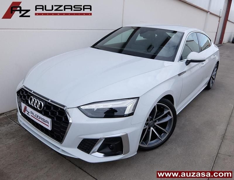 Usado Audi A5 S-Line 190 CV (139 kW) 2021 Blanco Coupe