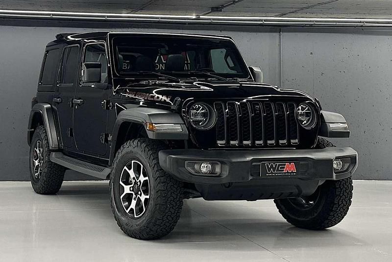 Negro Usado 2021 Jeep Wrangler Unlimited Rubicon SUV | 51.900 € (Precio justo) - Imagen 1/4