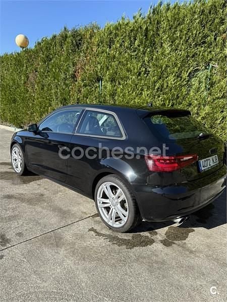 Usado Audi A3 S-Line 125 CV (91 kW) 2015 Negro Berlina