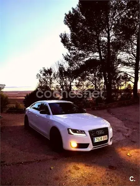 Usado Audi A5 Sportback S-Line 211 CV (155 kW) 2010 Blanco Utilitario