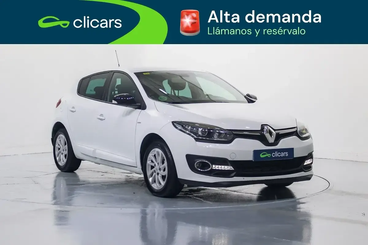 Usado Renault Mégane LIMITED 95 CV (69 kW) 2015 Blanco Berlina