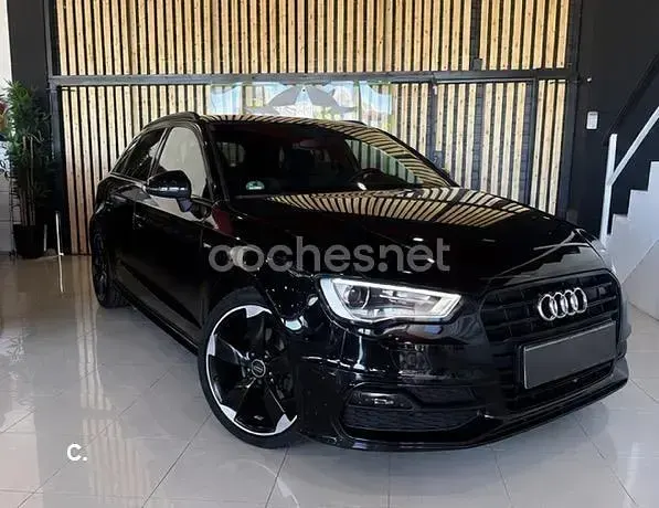 Usado Audi A3 S-Line 150 CV (110 kW) 2014 Negro Berlina