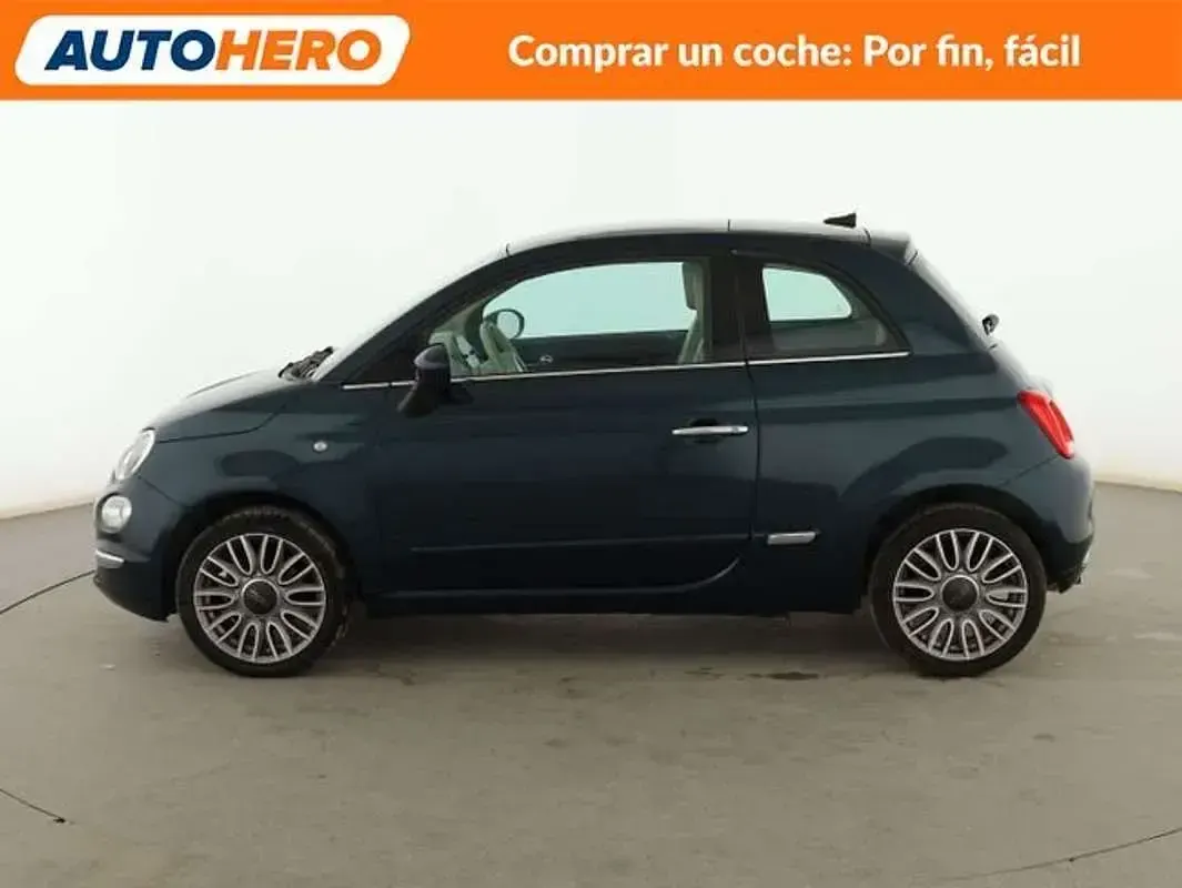 Usado Fiat 500 Lounge 69 CV (50 kW) 2017 Azul Utilitario