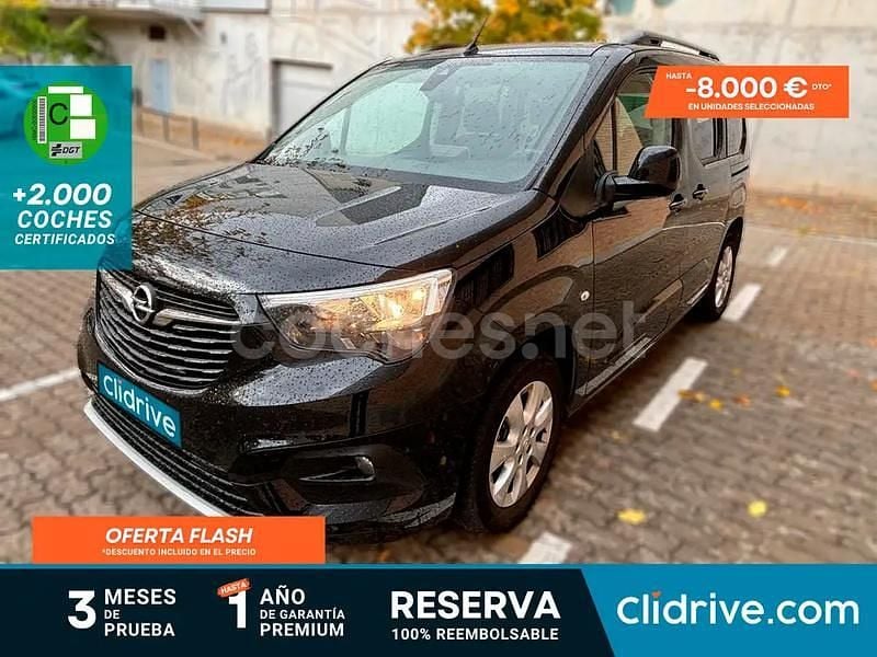 Negro Usado 2022 Opel Combo Life Elegance Monovolumen | 21.290 € (Precio justo) - Imagen 1/3