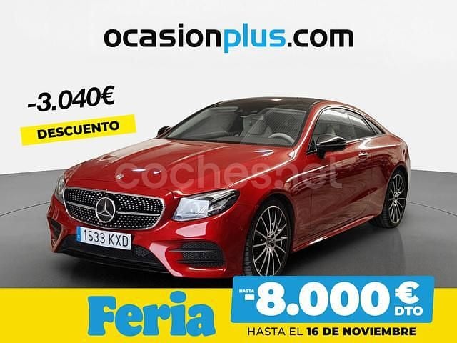 Rojo Usado 2019 Mercedes E220 Coupe | 33.450 € (Precio justo) - Imagen 1/4