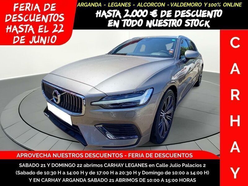 Gris Usado 2020 Volvo V60 Inscription Familiar | 29.590 € (Precio justo) - Imagen 1/4