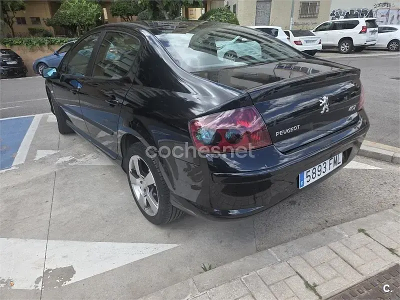 Usado Peugeot 407 Sport 123 CV (90 kW) 2007 Negro Berlina