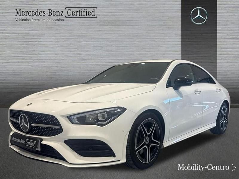 Blanco polar pintura unicolor Usado 2019 Mercedes CLA200 AMG line Berlina | 30.900 € (Precio justo) - Imagen 1/4