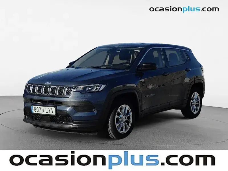 Azul Usado 2022 Jeep Compass Longitude SUV | 19.419 € (Buen precio) - Imagen 1/4