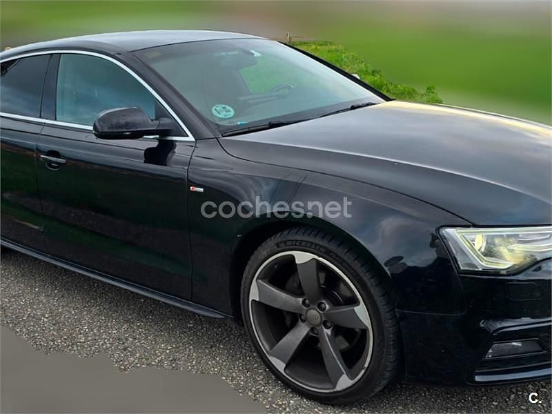 Usado Audi A5 Sportback S-Line 204 CV (150 kW) 2014 Negro Utilitario