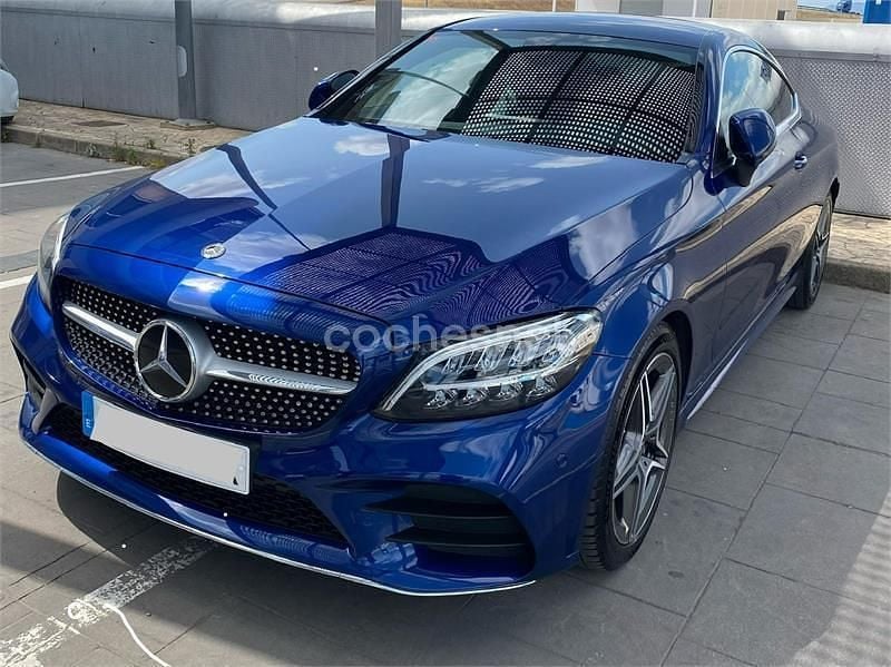 Usado Mercedes C220 194 CV (142 kW) 2018 Azul Coupe