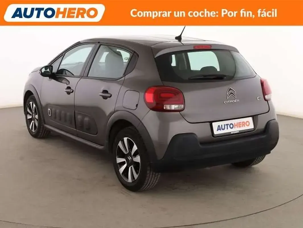 Usado Citroën C3 Feel 82 CV (60 kW) 2018 Gris Utilitario