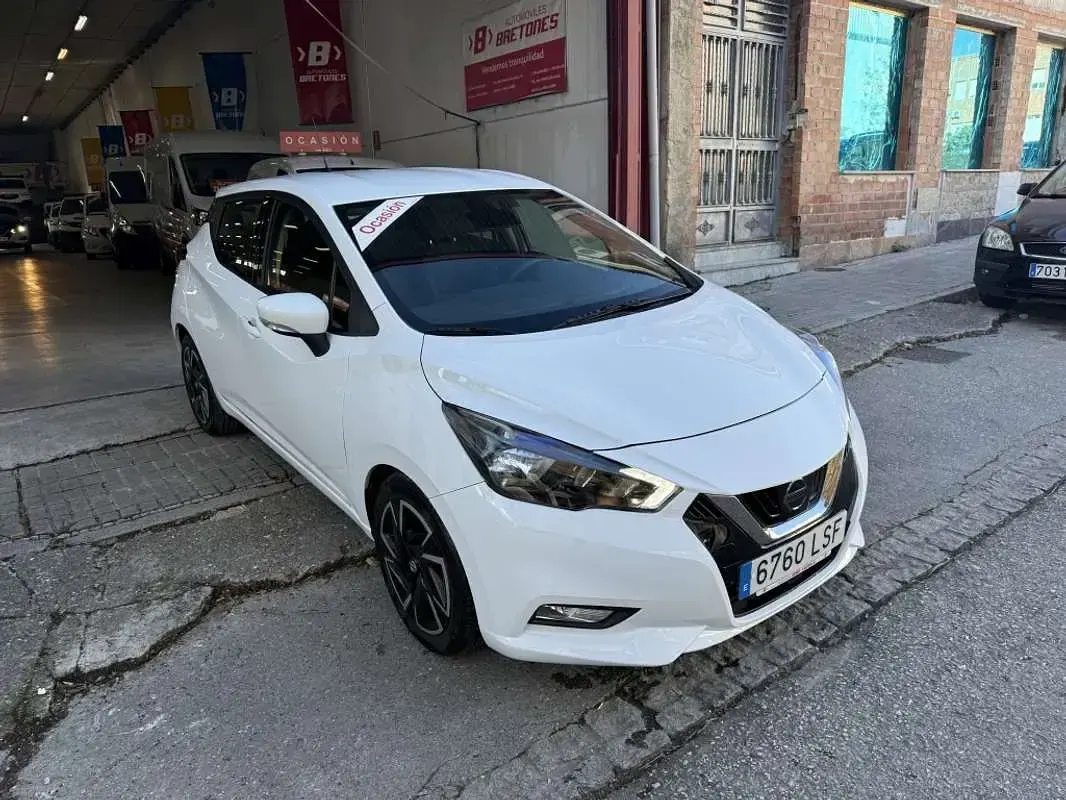Usado Nissan Micra Acenta 92 CV (67 kW) 2021 Blanco Utilitario