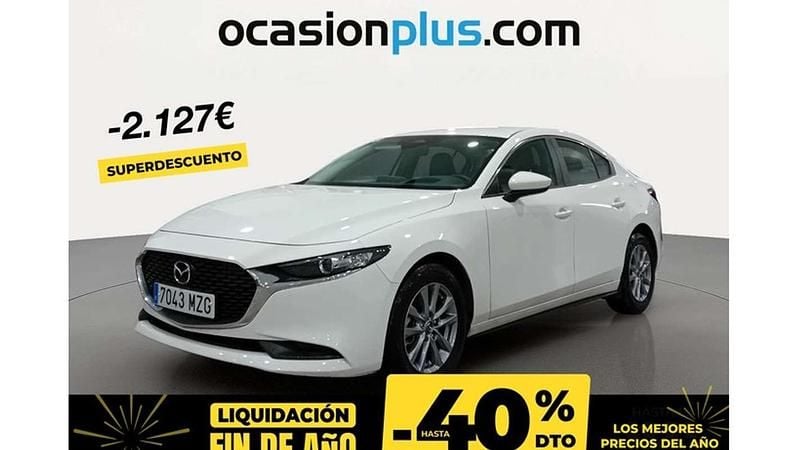 Blanco Usado 2025 Mazda 3 Prime-Line Berlina | 21.273 € (Buen precio) - Imagen 1/4