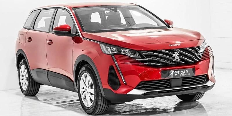 Usado Peugeot 5008 Active 131 CV (96 kW) 2021 Rojo SUV