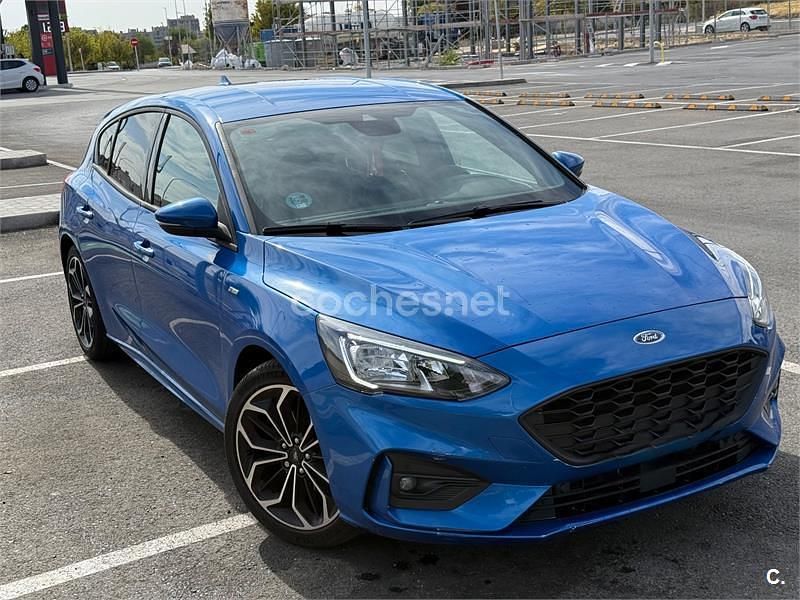 Azul Usado 2021 Ford Focus ST-Line X Berlina | 18.300 € (Precio justo) - Imagen 1/4