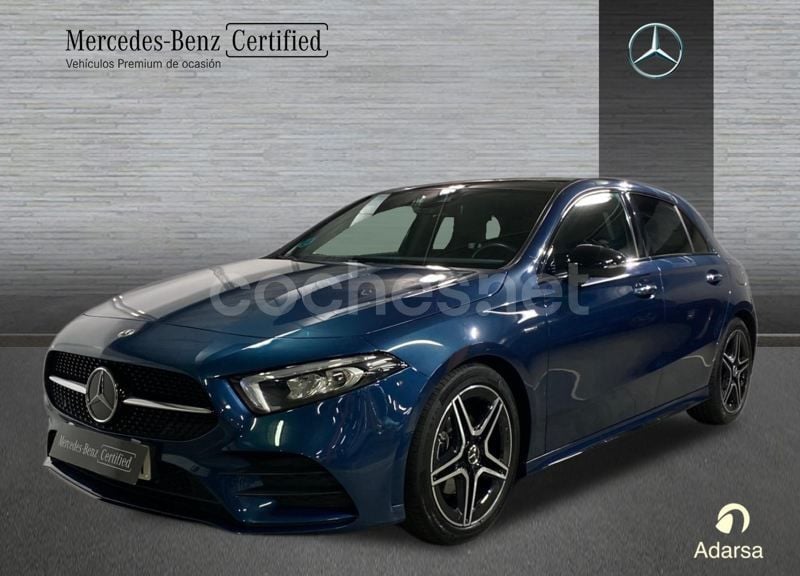 Azul Usado 2021 Mercedes A200 AMG line Berlina | 27.900 € (Precio justo) - Imagen 1/4