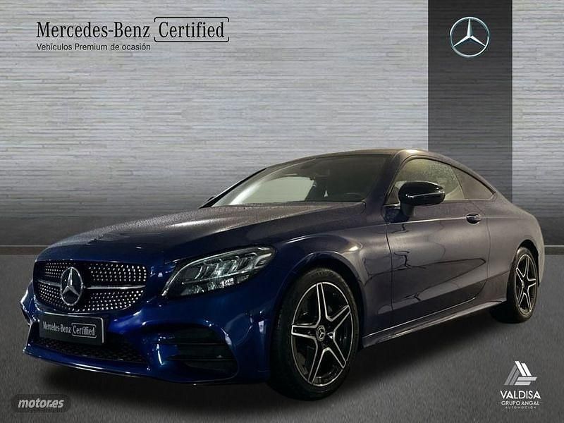 Azul Usado 2020 Mercedes C220 AMG line Coupe | 36.400 € (Precio justo) - Imagen 1/4