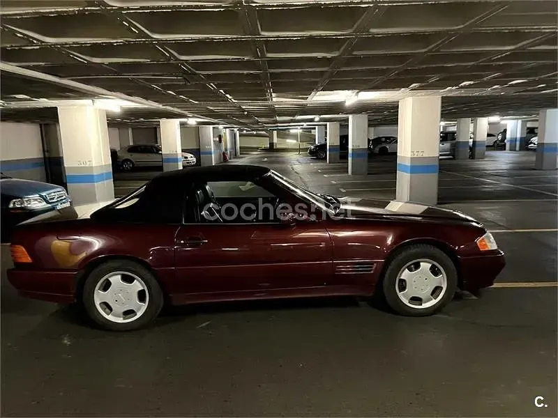Usado Mercedes SL500 320 CV (235 kW) 1993 Granate Descapotable