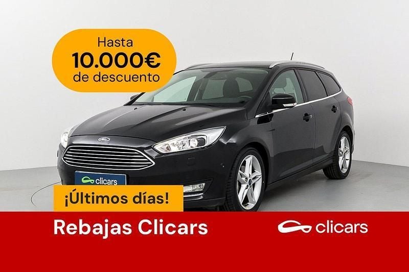 Negro Usado 2018 Ford Focus Titanium Familiar | 14.590 € (Buen precio) - Imagen 1/4