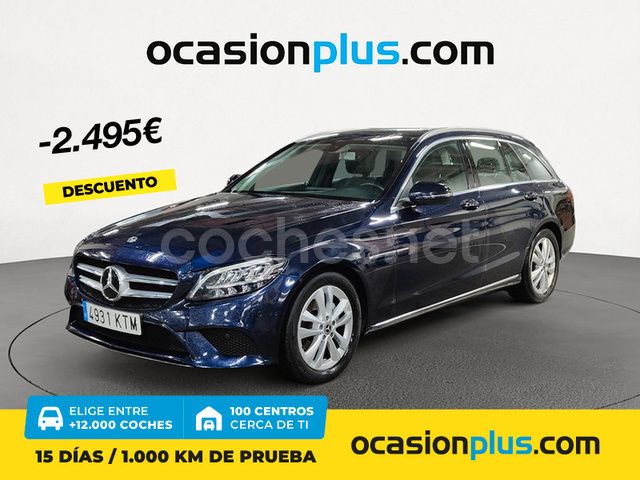 Azul Usado 2019 Mercedes C220 Familiar | 27.450 € (Precio justo) - Imagen 1/4