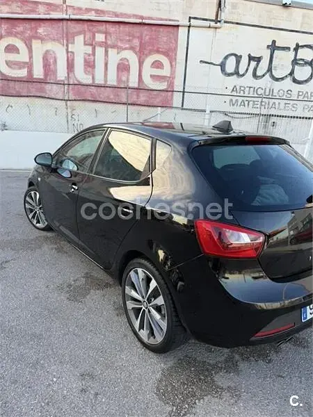 Usado Seat Ibiza FR 105 CV (77 kW) 2017 Negro Berlina